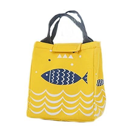 LaDicha Pescado Patrón Oxford Picnic Bolsa Aluminio Papel Aislante ...