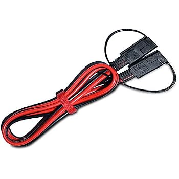 AEISVIK Battery Charging Cables SAE TO SAE 12V-24V Quick Disconnect Extension Cable 2 Pin Dust Cap Dc Connection Cord Plug 12 Feet 16awg Gauge Camp Trai