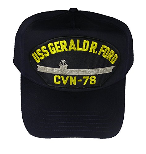 USS GERALD R. FORD CVN-78 HAT - Navy Blue - Veteran Owned Business