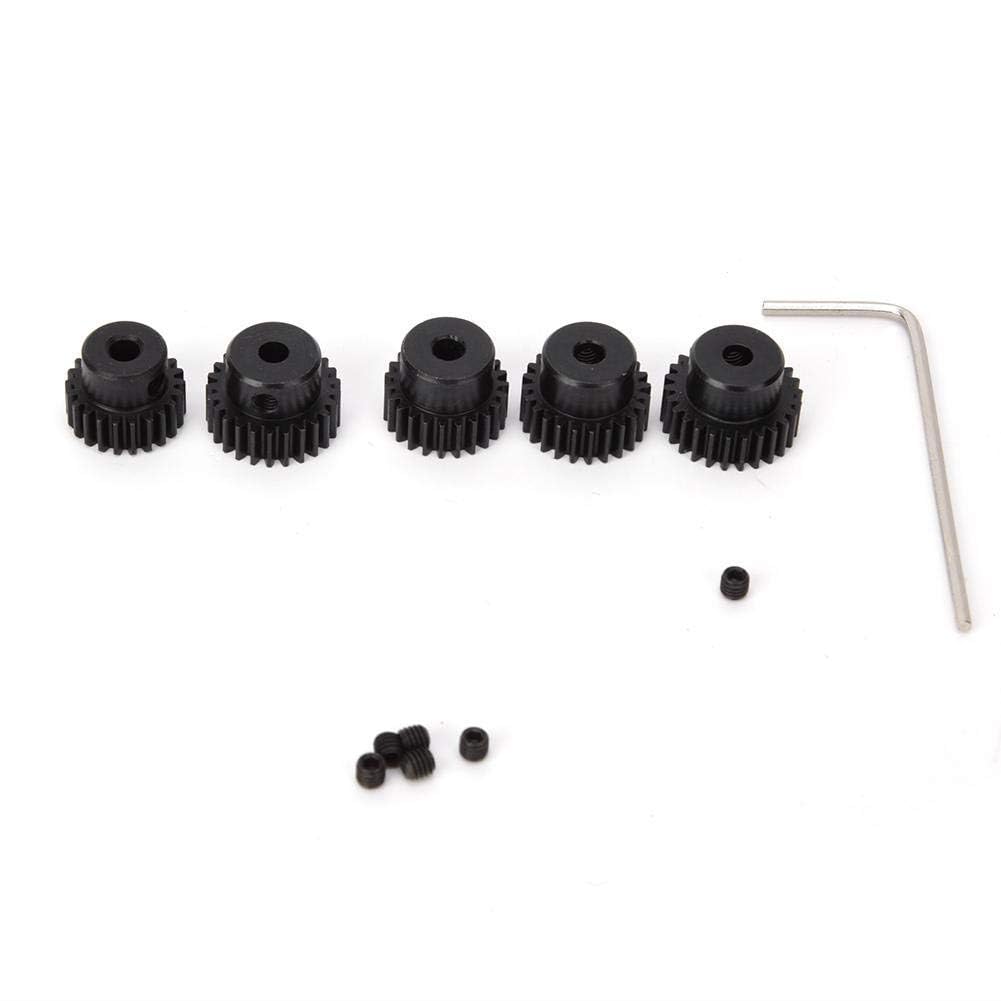 Vbest life 48P Pinion Gear Set,48P Pinion Gear Set 22T 23T 24T 25T 26T RC Car Spare Parts Upgrade Accessory(Black)