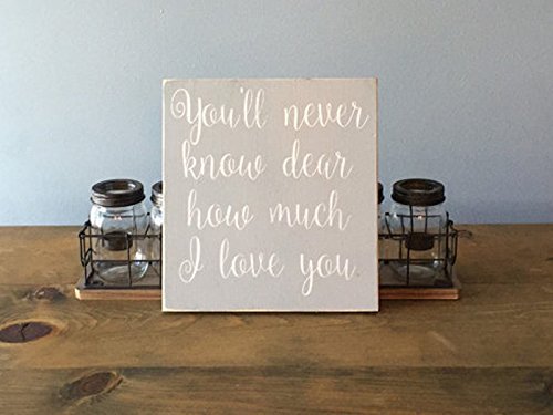 Amazon Com You Ll Never Know Dear How Much I Love You Handmade