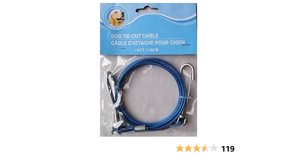 6 ft dog tie out cable