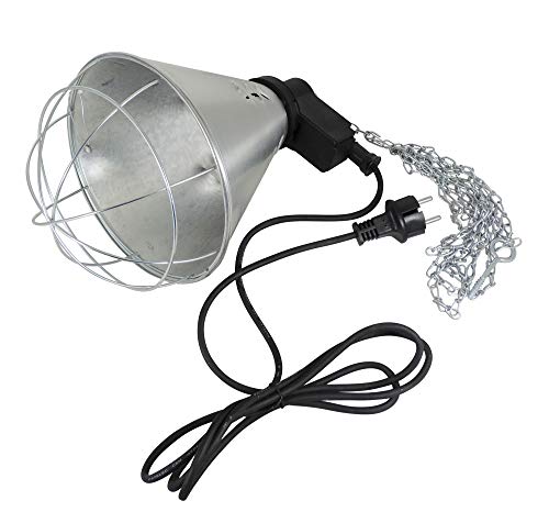 EIDER Infrarot Wärmestrahlgerät PROFI inkl. Leuchtmittel (Birne 150W bereits enthalten) - Wärmelampe für Tiere – Bild 4