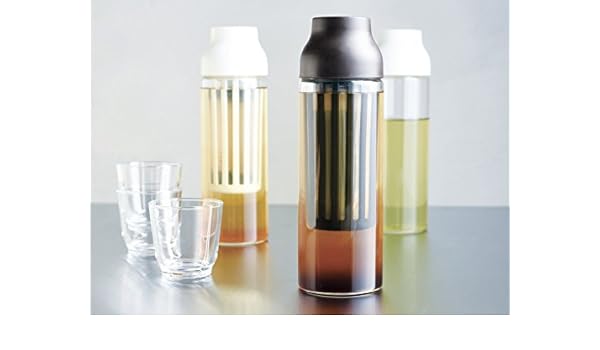 Kinto cápsula agua jarra 1L acero inoxidable y Cold Brew jarra ...