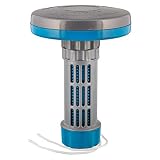 U.S. Pool Supply Floating Spa, Hot Tub & Small Pool Chlorine and Bromine Chemical Dispenser - Holds 1" Tablets, 13 Flow Level Control Settings - Worry-Free Balanced Chemical Delivery Water Sanitizer
