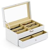 CO-Z Sunglasses Organizer with 12 Slots, Leather