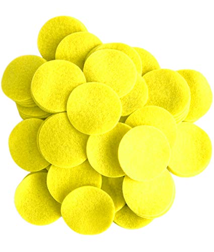Playfully Ever After Neon Yellow Craft Felt Circles (5 Inch - 18pc)