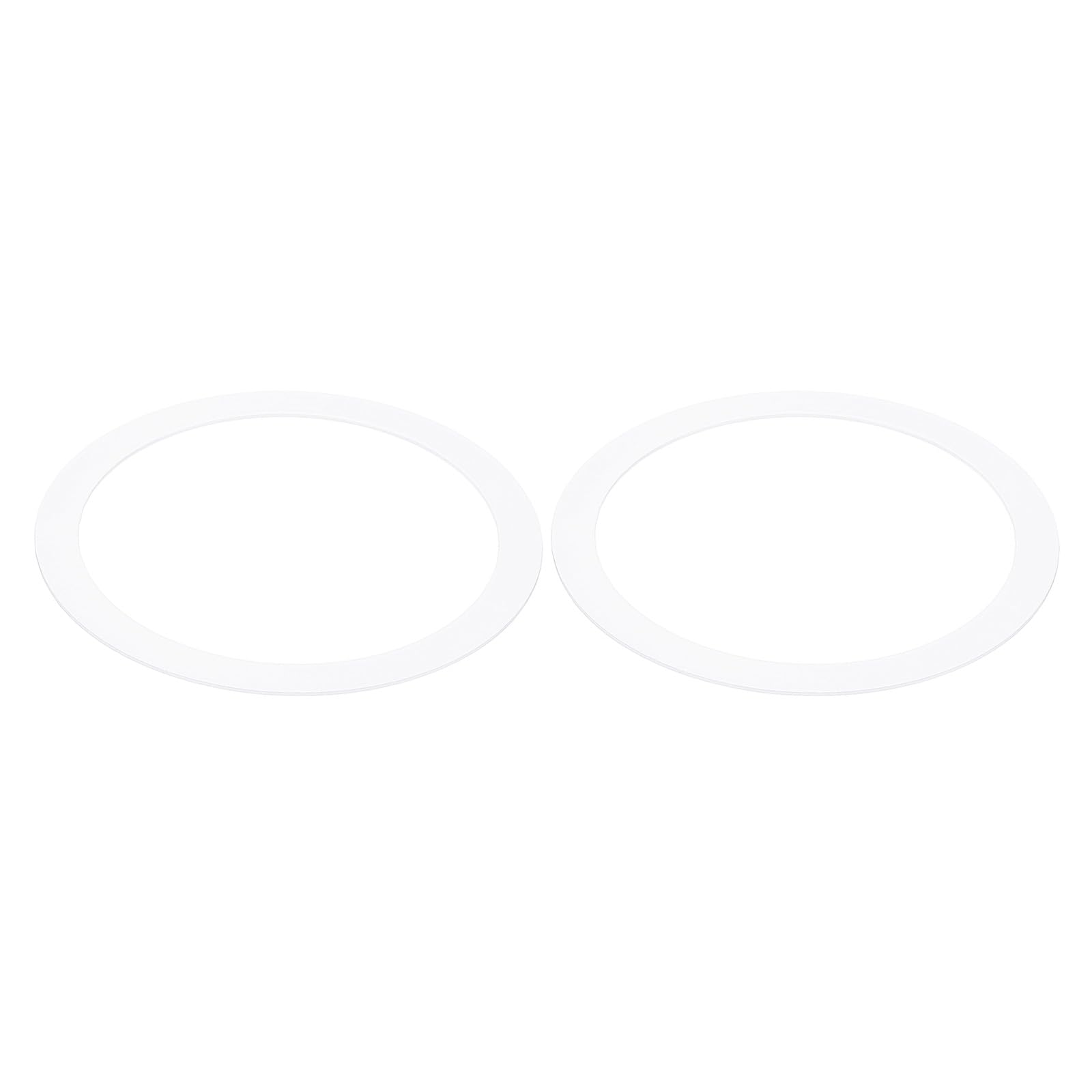 PATIKIL Metal Goof Trim Ring, 2 Pcs 3.54" OD 2.99" ID Circular Ceiling Light Trims Ring Recessed Light Cover Ring for Recessed Can Downlight, White