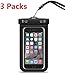 [3 Packs] EVERMARKET(TM) Universal Waterproof Case for Apple iPhone SE 6S , 6 6S Plus, 5S, Samsung Galaxy S7 S7 Edge , S6 Edge , Note 5, 4, HTC, LG, Sony, Motorola up to 6.0