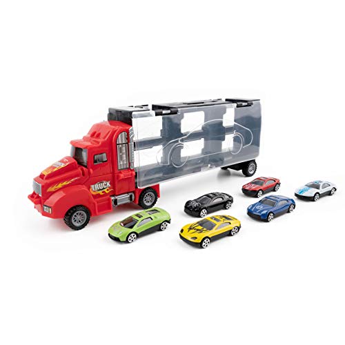 Pidoko Kids Transport Car Carrier Truck with Wheels Die Cast Cars