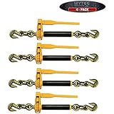 Mytee Products (4 Pack) Peerless Folding Handle QuikBinder Plus Ratchet Binder 3/8