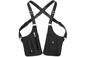 Premium Leather Adjustable Underarm Shoulder Bag For Men & Women,Pickpocket Accessories With Double For Travel