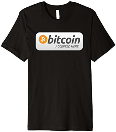 Mens Bitcoin Accepted Here Shirt Captures Craze In Cryto Currency Medium Black