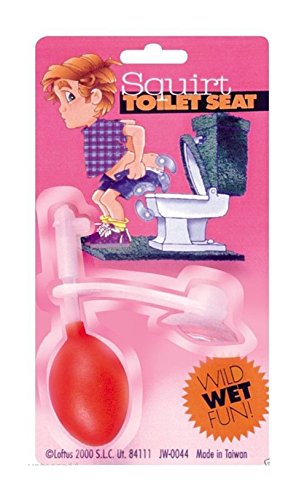 Squirt Toilet Seat Bathroom Prank Toy Joke Trick Funny Gift gag