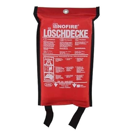 No Fire 251886 Feuerlöschdecke, 120 x 120 cm