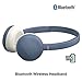 JVC Flats Wireless On Ear Headphones, Light Weight, 11 Hours Long Battery Life – HAS20BTA (Blue)thumb 1