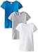 Clementine Big Girls' Everyday Crew Neck Tee Shirt Assorted 3 Pack, White/Grey/Turquoise, Medium