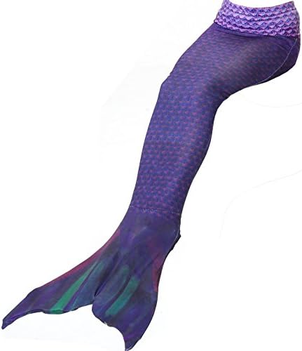 Vamelia New Mermaid Tail Swimmable Costume Swimsuit for Girls Swimming Kid and Adult Sizes ,Purple L