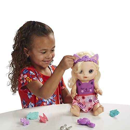 Baby Alive Haarzauber Baby mit blondem Haar, sprechende Puppe mit Haaren, die wachsen und kürzer Werden, Spielzeug für… – Bild 5