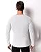 MODCHOK Men's T-Shirts Long Sleeve Tee Crewneck Sweatshirt Conton Lightweight Top White S