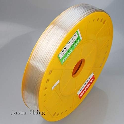 Ochoos 4mm(OD) x 2.5mm(ID) PU Air Tube Pipe Hose Pneumatic Hose 10M Transparent Color