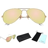 YuFalling Aviator Sunglasses for Men and Women