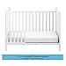 Storkcraft Rosehill Upholstered 3-in-1 Convertible Crib, White/Sand, Easily Converts to Toddler Bed or Day Bed Three Position Adjustable Height Mattress (Mattress Not Included)