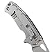 CRKT Batum EDC Folding Pocket Knife: Outdoor Everyday Carry, Satin Blade with Finger Choil, Thumb Slot Open, Frame Lock Stainless Handle, Reversible Pocket Clip 5453