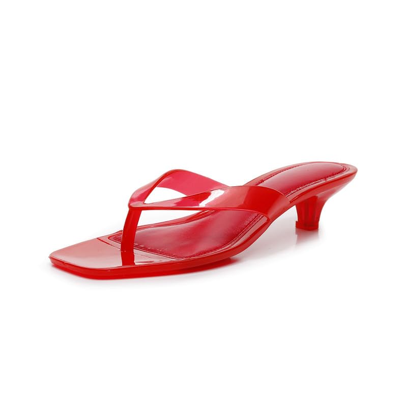 MAVMAX Red Jelly Shoes Sandals
