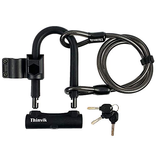 Thinvik Bike ULocks Heavy Duty Anti Theft 12mm x1.2m (48in) Steel