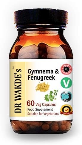 DR WAKDE'S Gymnema & Fenugreek Capsules (60 Veg Caps, All Natural)