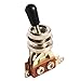 Kmise 1-pc 3 WAY Toggle Switch/knob Chrome High Quality Electric Guitar Part