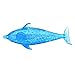WFFO Slow Rising Squishy Toy, Spongy Dolphin Bead Stress Ball Toy Squeezable Squishies Toy Stress Relief Toy or Kids Party Toys Stress Reliever Toy (Blue)