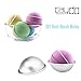 Caydo 5 Size DIY Metal Bath Bomb Mold with 5 Set 10 Pieces for Crafting Your Own Fizzles
