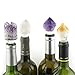 Boone's Mill | Gemstone Bottle Stopper with Glass Base | Amethyst Point | Purple
