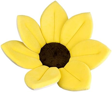 Baby Shower Blooming Flower Baby Bath Tub Lotus Flower - Baby Bath Foldable Plush Tub Bathtub for Baby Infant Newborn Toddler Sink Bath (Yellow)