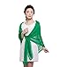 Wedtrend Women's Bridal Chiffon Shawl Long Evening Scarves Solid Color Sheer White, 160cmX50cm, White