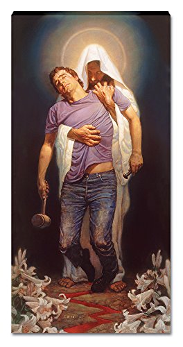 Forgiven Canvas Wall Hanging By Thomas Blackshear (Ships Ready To Hang) (14X7 Inches) (796038225224)