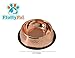 Petrageous Stainless Steel Dog Bowl – Bronze Copper Cat Food Dish Won't Rust Or Corrode - Dishwasher Safe Dog Food Dish – Non Slip Base Prevents from Sliding Around The Floor