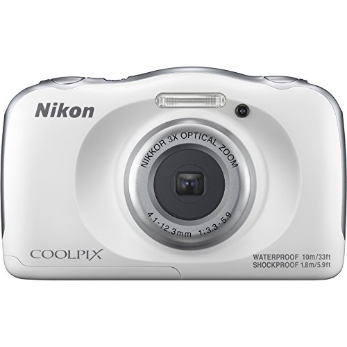 Nikon-COOLPIX-W100-Waterproof-Digital-Camera-White-with-16GB-Card-Battery-Floating-Strap-and-Bundle