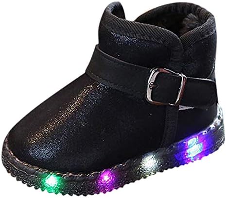 Kasien Baby Shoes, Kids Shoes Children Baby LED Light Up Luminous Sneakers Winter Warm Snow Boot