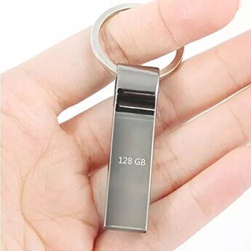 APPAT@128GB Waterproof USB 2.0 Metal Flash Memory Stick Pen Drive Storage Thumb U Disk