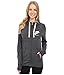 Nike Womens Gym Vintage Full Zip Hooded Sweatshirt Anthracite/Sail 726057-060 Size Medium