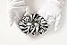 silk satin hair scrunchies set of 2 zebra printing