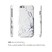 GMYLE iPhone 6 Case, Hybrid Case Slide for iPhone 6 / 6s (4.7 Display) - White Marble Pattern Hybrid TPU Protective Hard Shell Back Case