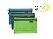 Mesh Zipper Bags, 3 PCS, Water-Resistant A4 Paper File Storage Office Document Bags Document File Pocket Students Files Category Bag Suitable for A4 Paper / 3 Pieces (A5)