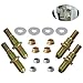 LEDAUT Door Hinge Pin and Bushing Repair Kits for 1999-up GMC Sierra Silverado Chevy Truck SUV