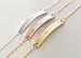MignonandMignon Custom Engraved Bracelet Mother's Day Gift Personalized Jewelry Bridesmaid Custom Roman Numeral Gold Anniversary- 3BR-RN