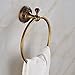 Rozin® Antique Brass Bath Towel Ring Rack Wall Mounted