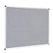 VIZ-PRO Notice Board Felt Gray, 48 X 36 Inches, Silver Aluminium Frame